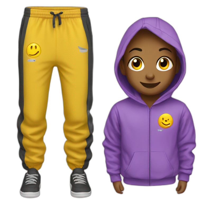 tracksuit trousers and sweatshirt emoji