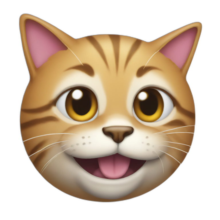 un chat avec une grosse bite emoji