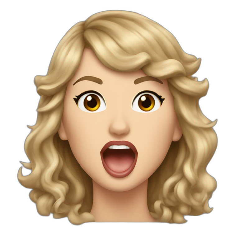 Taylor Swift singing emoji