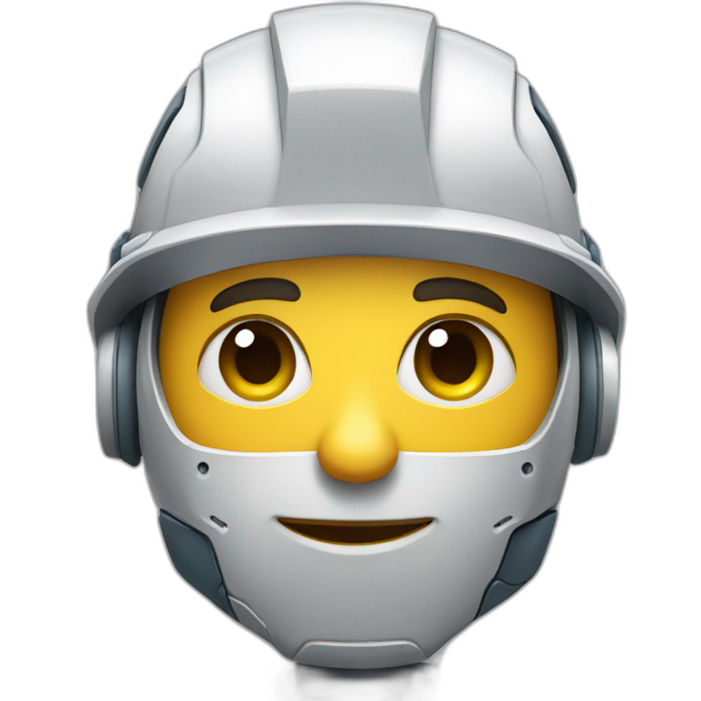 Robot construction worker emoji