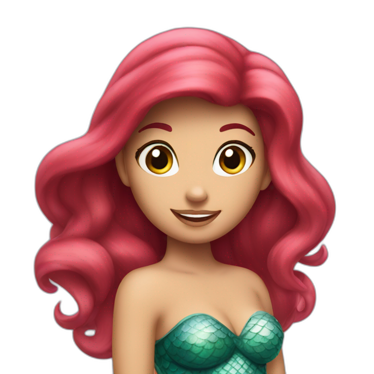 Ariel the mermaid emoji
