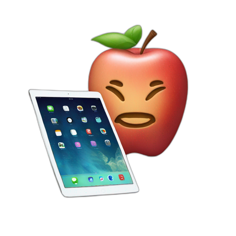 Apple iPad and phone emoji