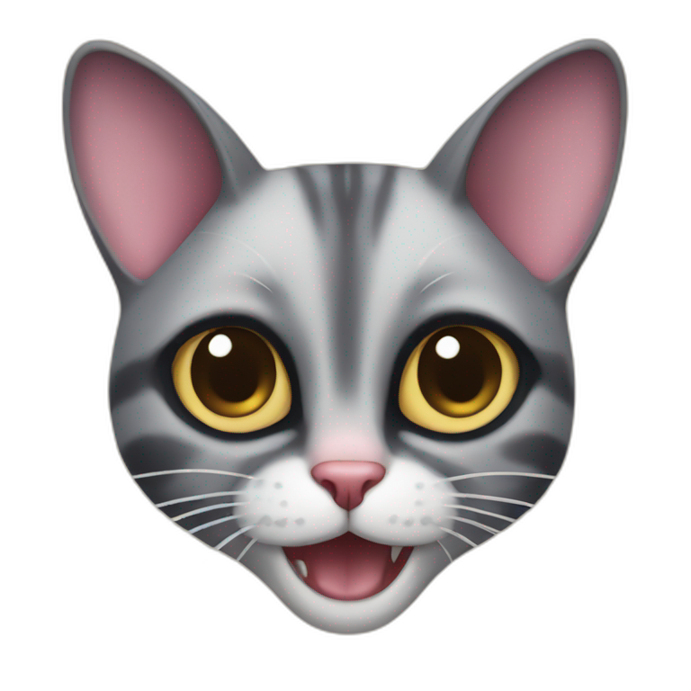cat with sugar glider flaps emoji