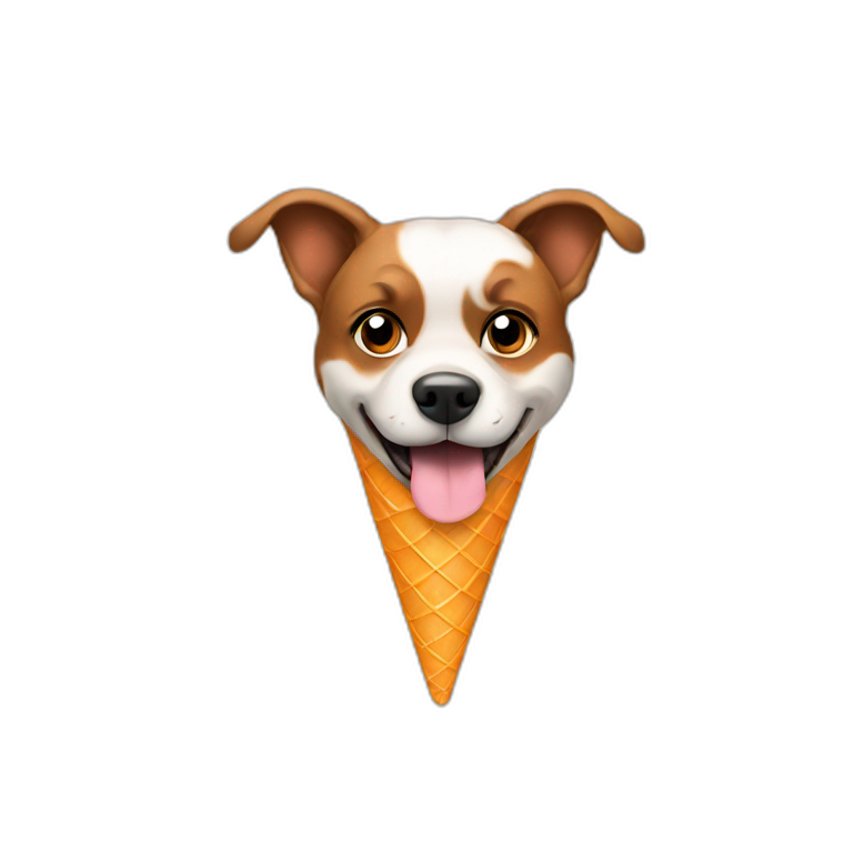 Dog cone object emoji
