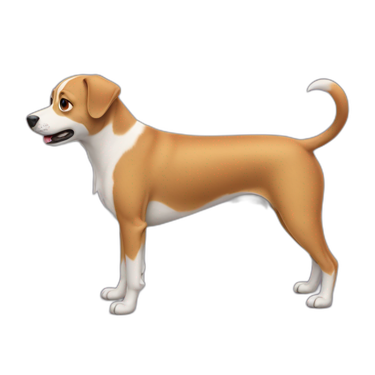 Dog two legs emoji