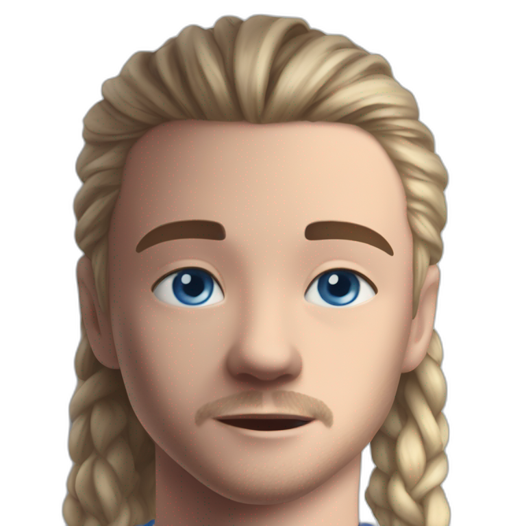 blonde boy with blue eyes emoji