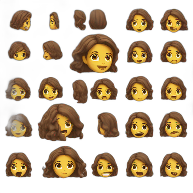 girl weird emoji