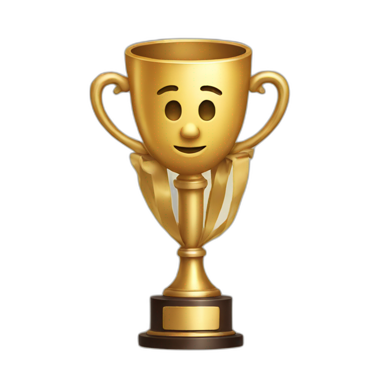 Giving trophy emoji