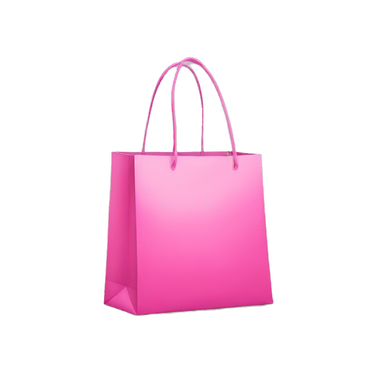 pink shopping bag emoji