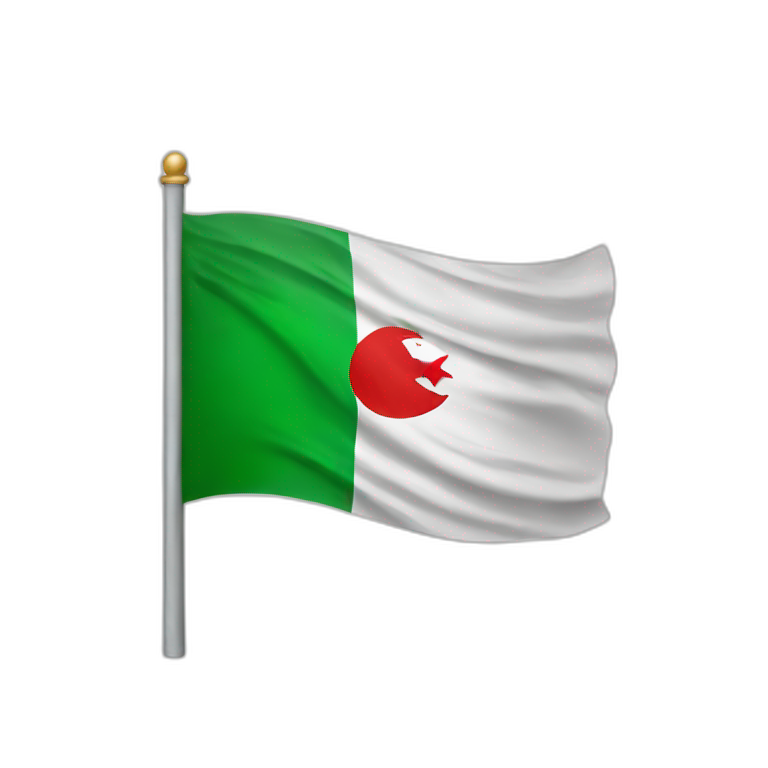 apple company logo with Algeria flag emoji