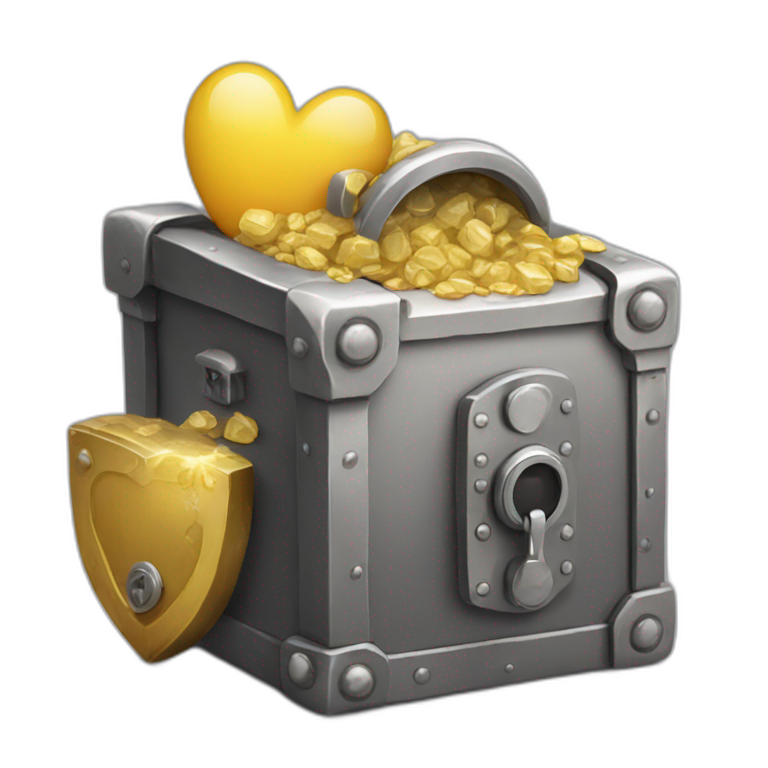 safe full of precious things emoji