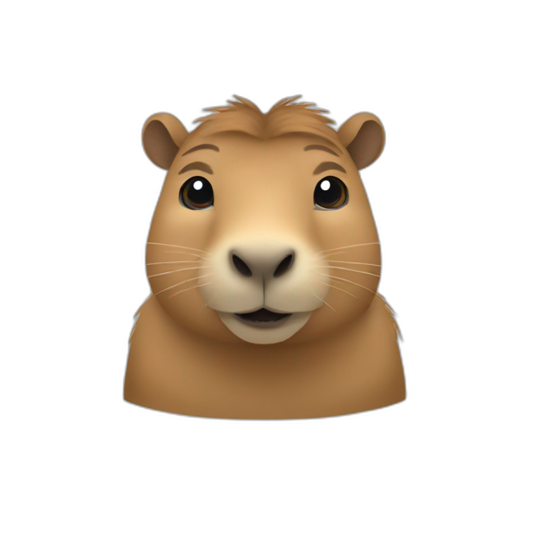 Capybara AT work emoji