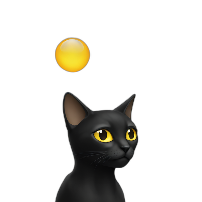 Chat noir sur chat blanc emoji