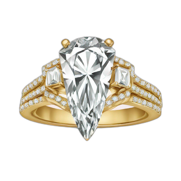 Big diamond wedding ring emoji