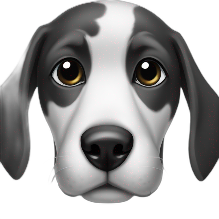 dog black and white emoji