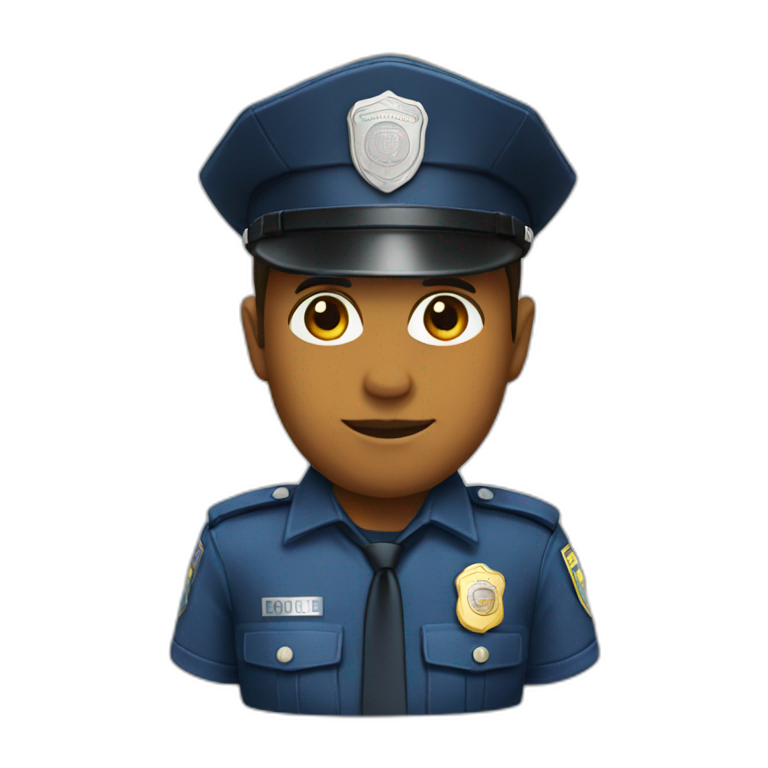 Police uniform emoji
