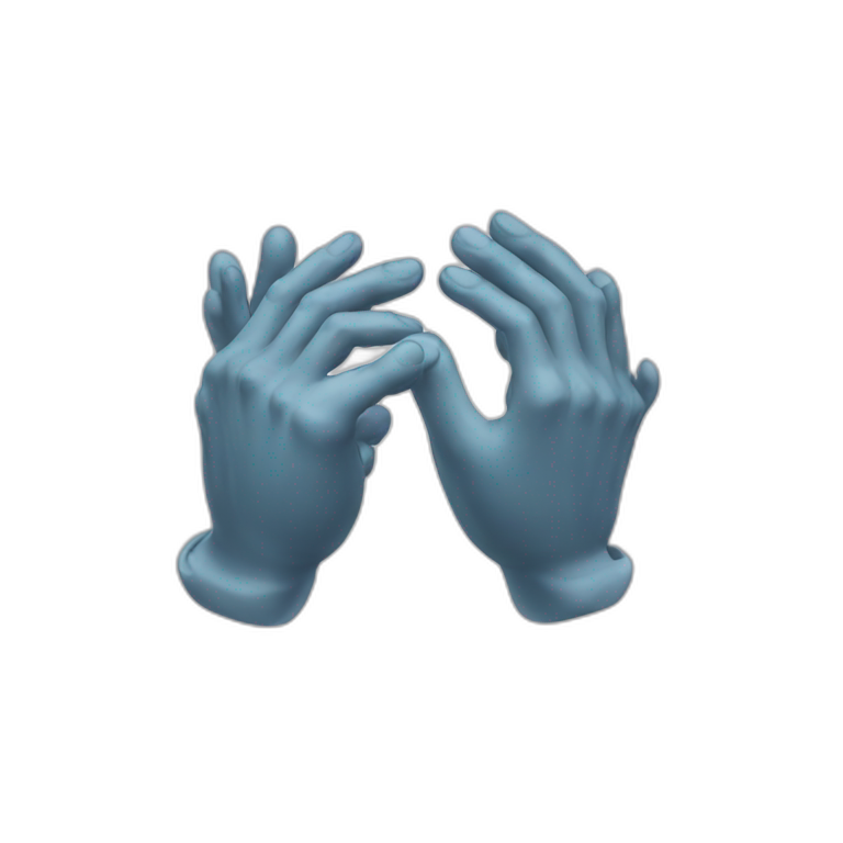 Hurt hands emoji