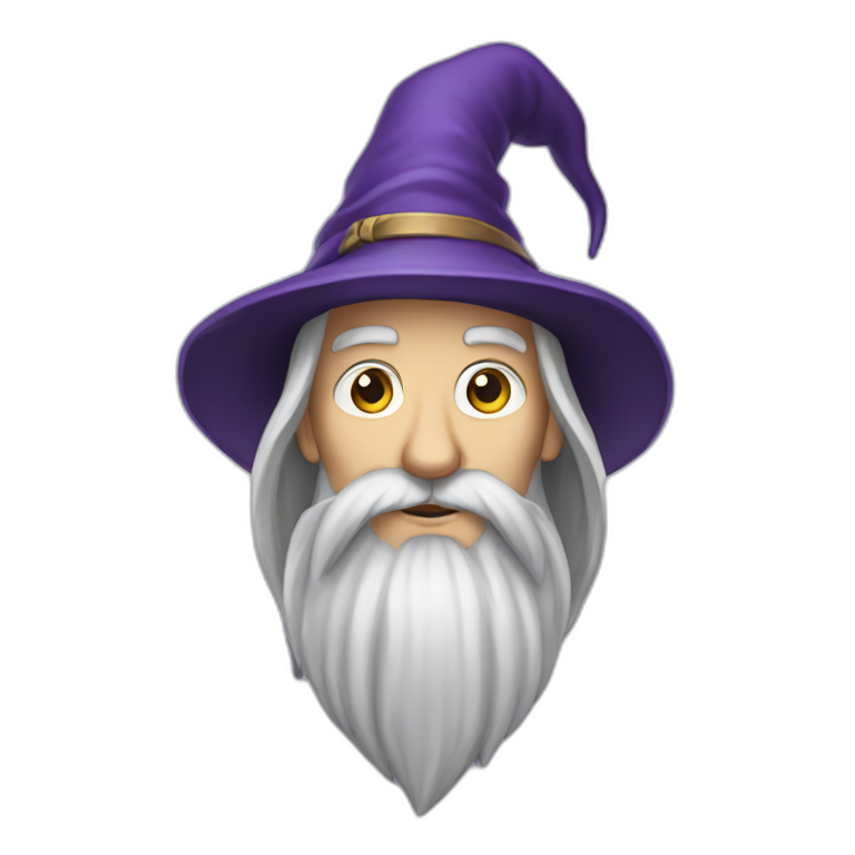 Long beard wizard emoji