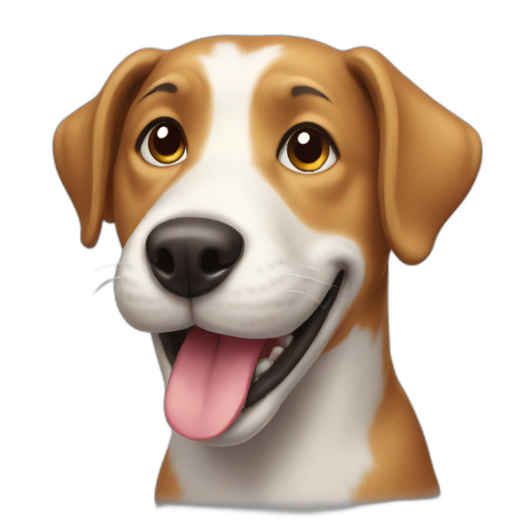 smiling dog emoji
