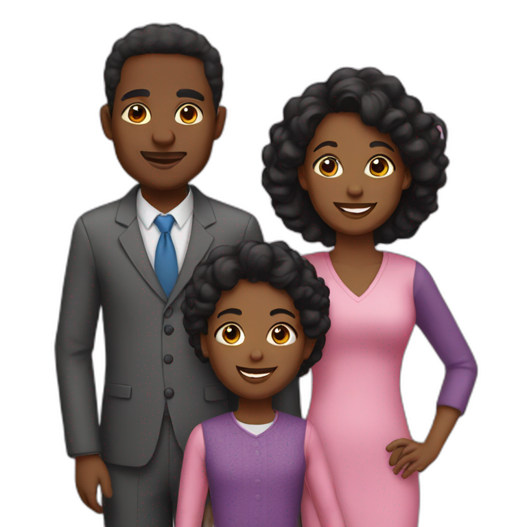 Black Family of 4 emoji