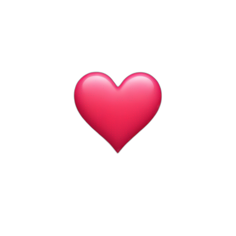 Pink-red heart  emoji