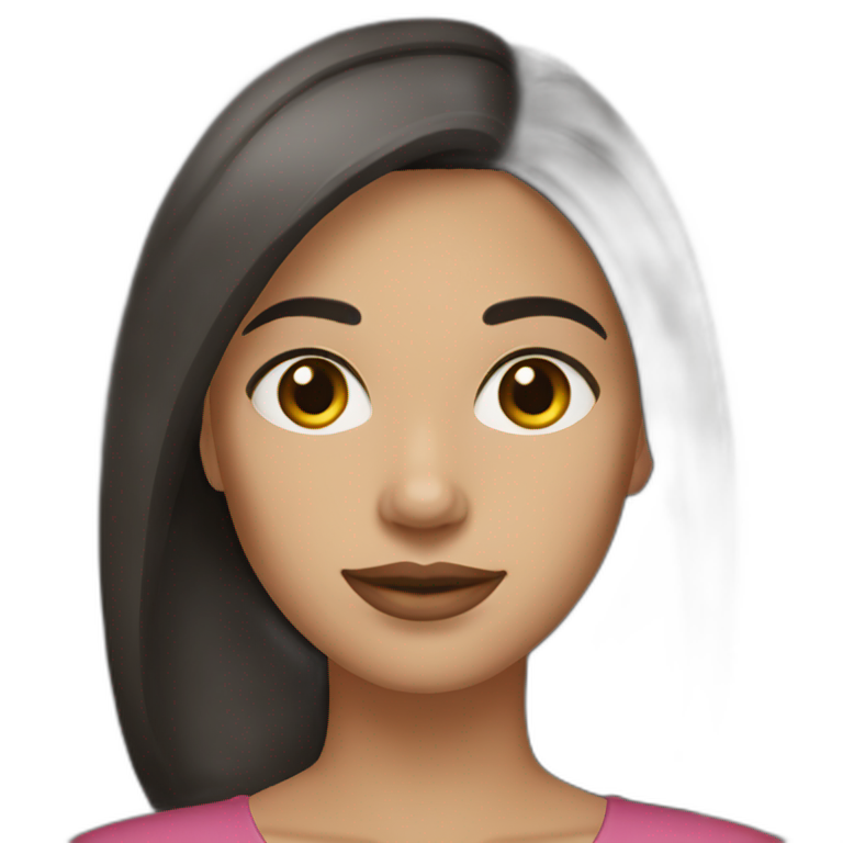 woman-with-dark-straight-hair-and-hazel-eyes emoji
