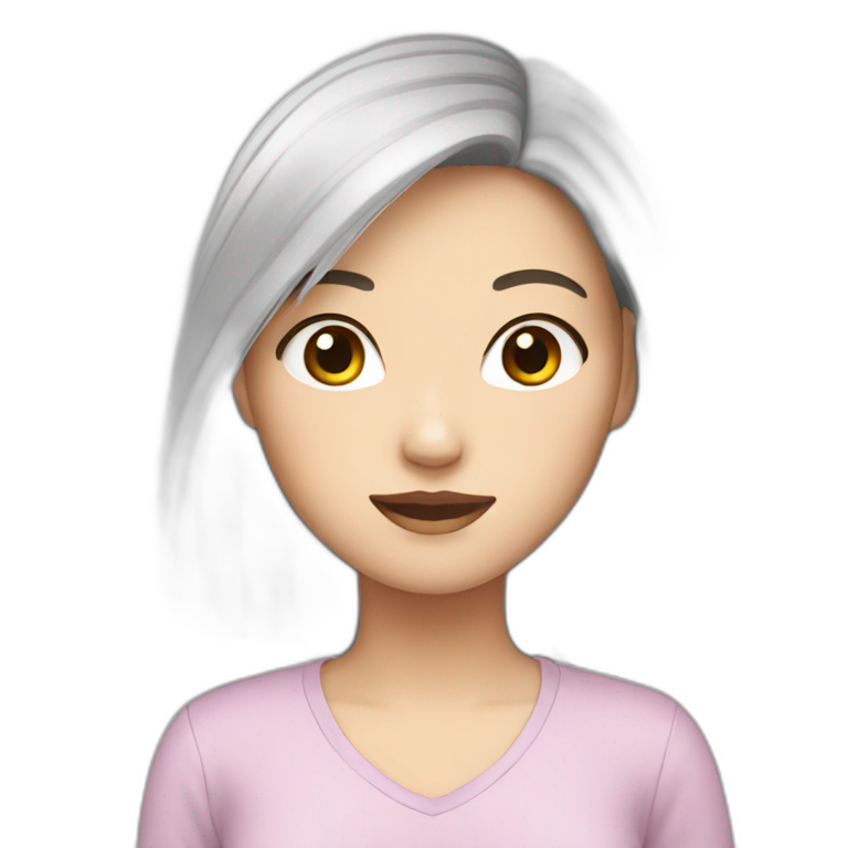 asian white girl emoji