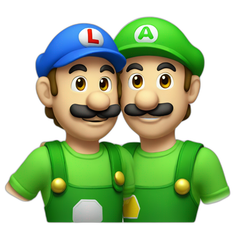 Luigi and Mario emoji