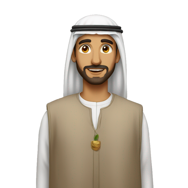 Arab man with keffeyah  emoji