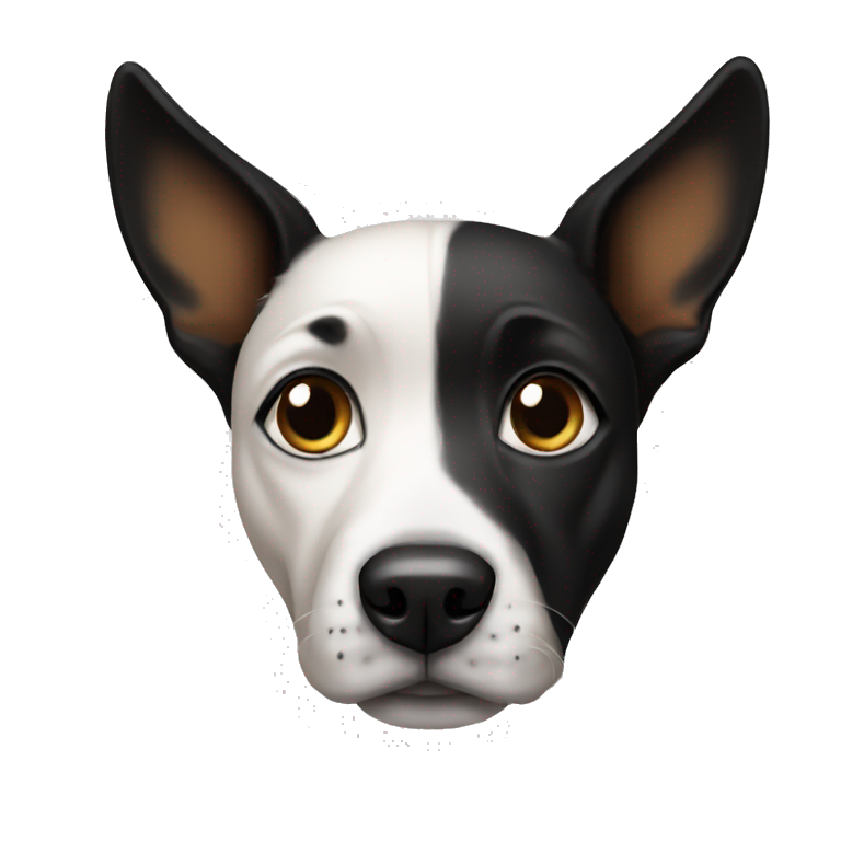 Dog with black ears emoji