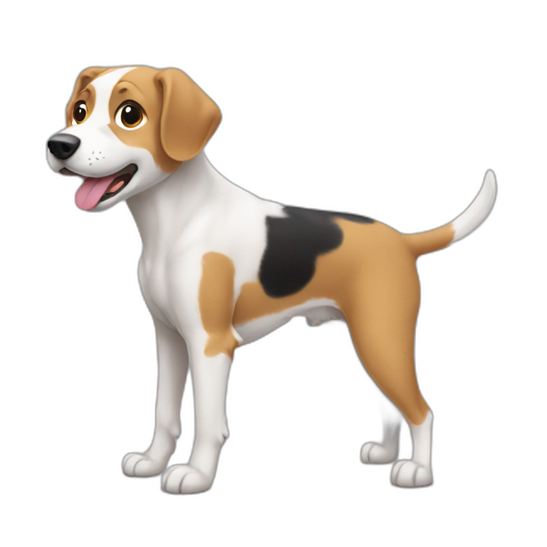 dog clicking image with mouse emoji