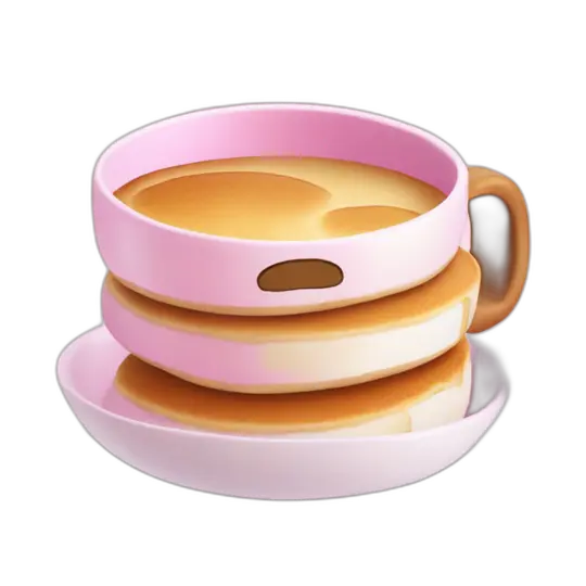 pink background pancake stack emoji