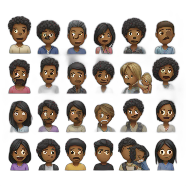 people lost on their phone emoji