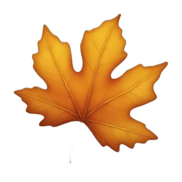 autumn leaf emoji
