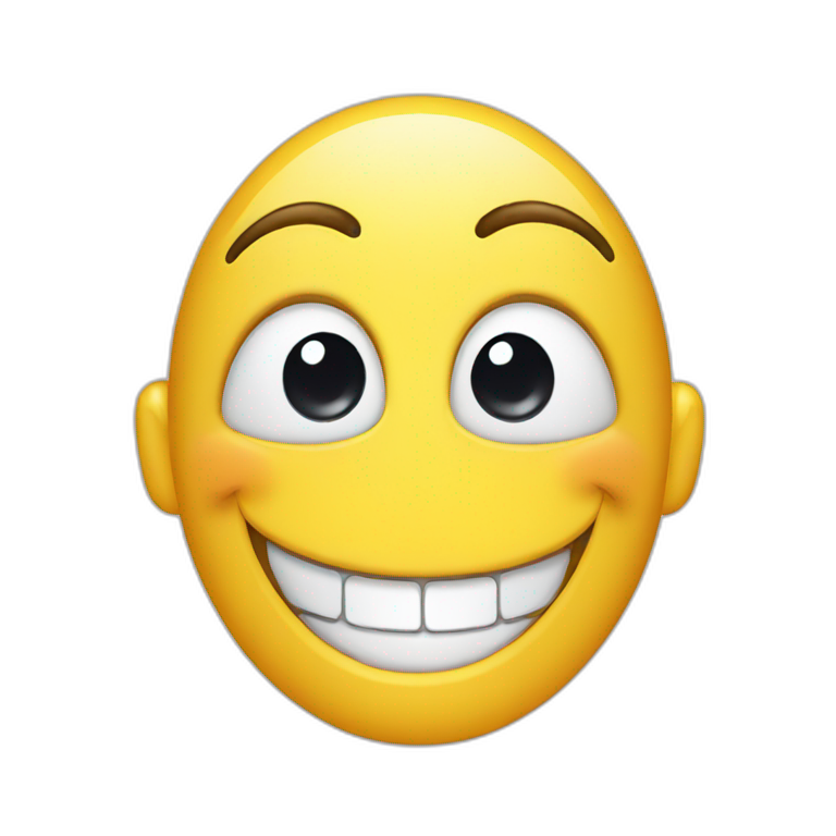 Laughing emoji with open eyes  emoji