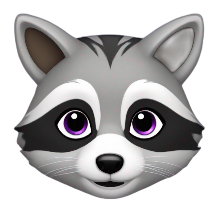 Purple raccoon Meine liebe emoji