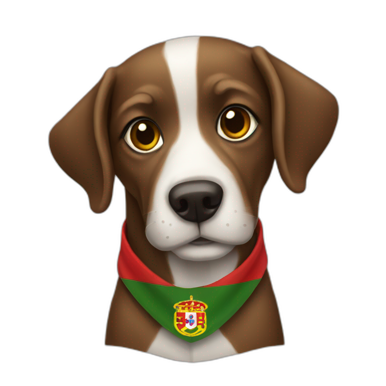 portuguese-flag-dog emoji