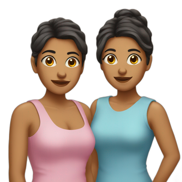 3 latin female sisters emoji