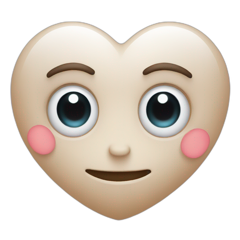 Heart with eyes emoji