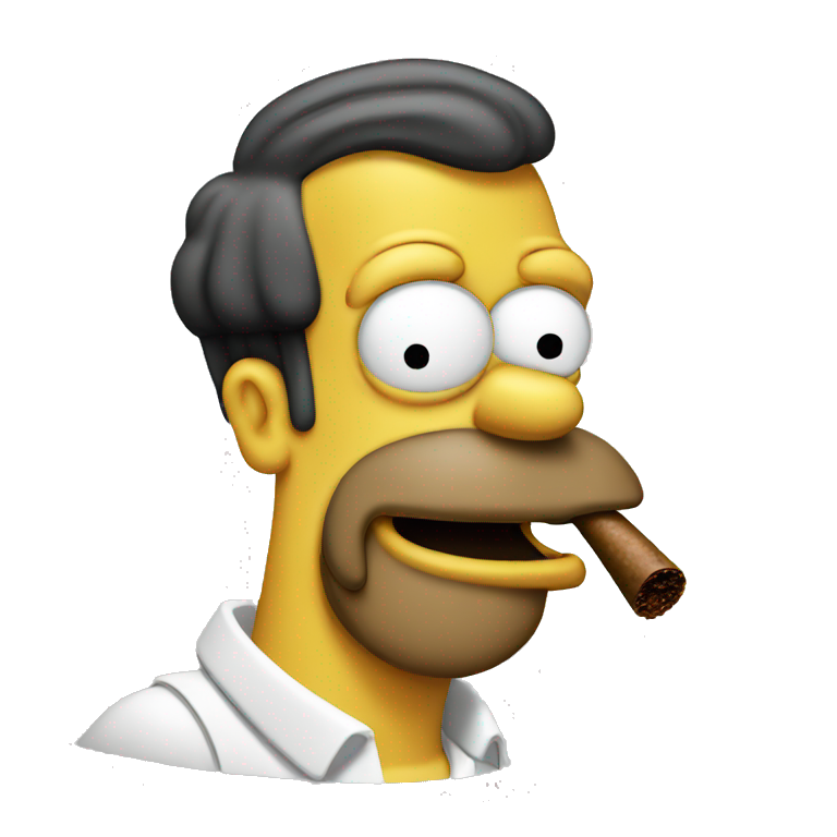 homer smoking cigar emoji