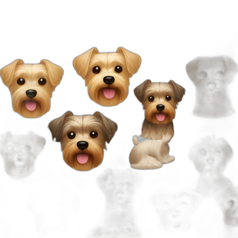 dog breed mixed terrier poodle yorkie emoji