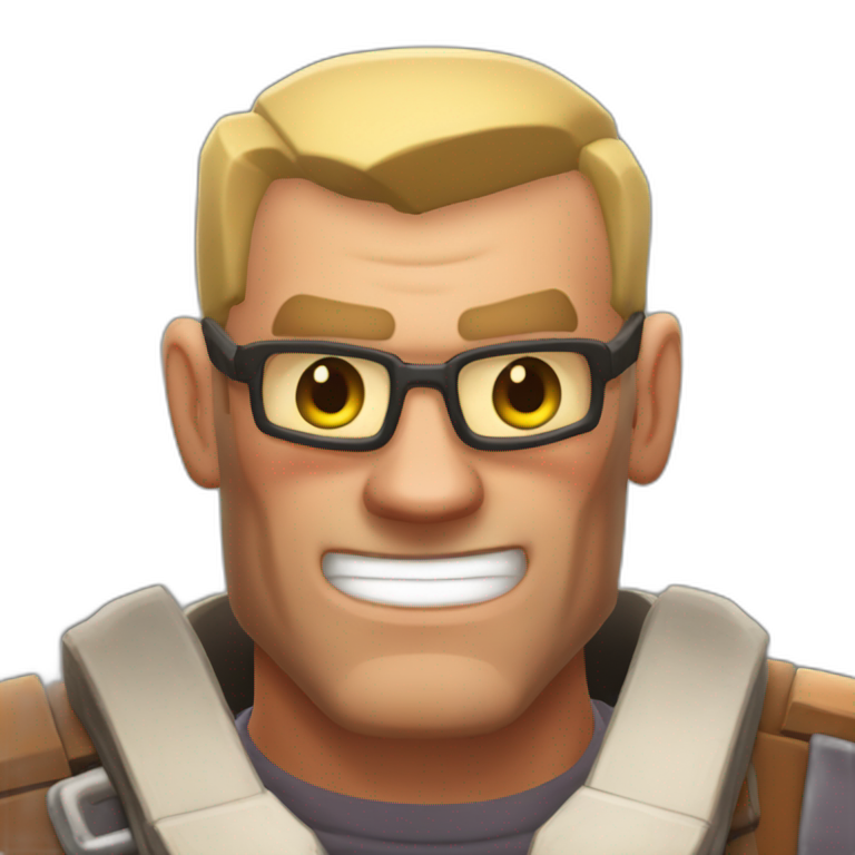 Saxton Hale from Team Fortress 2 emoji