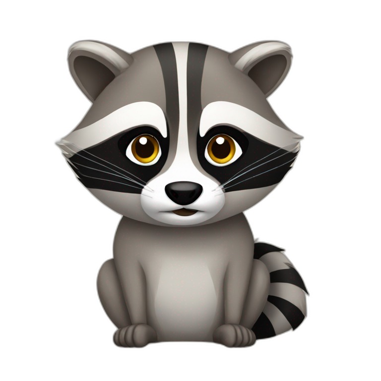Raccoon in italiy emoji