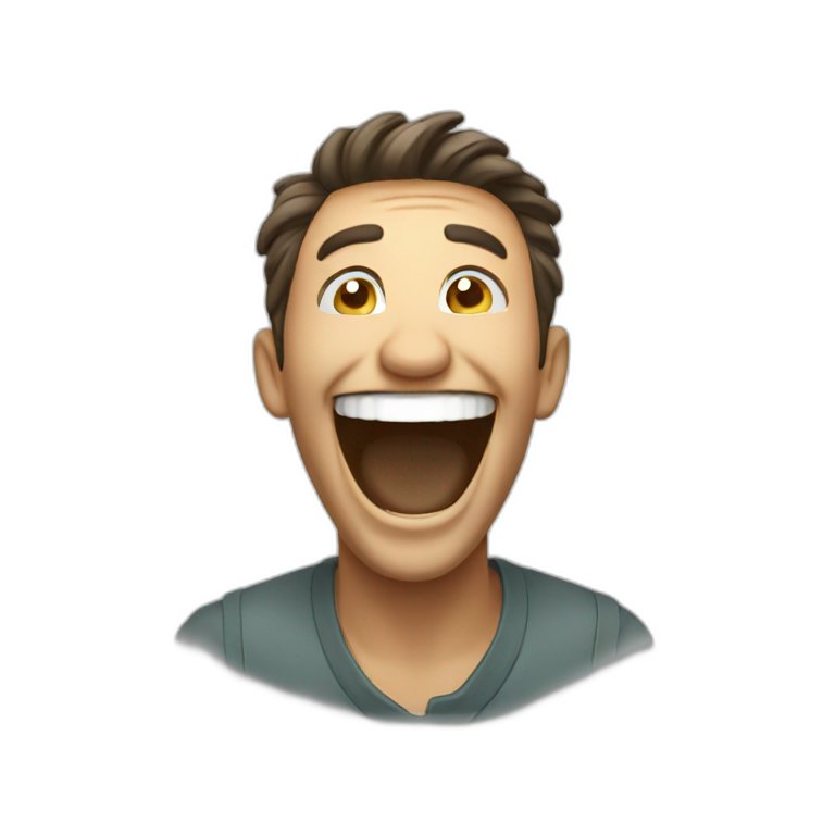 Man laughing emoji
