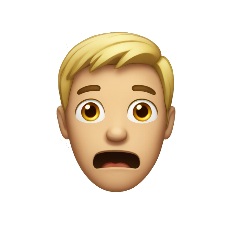 shocked man emoji