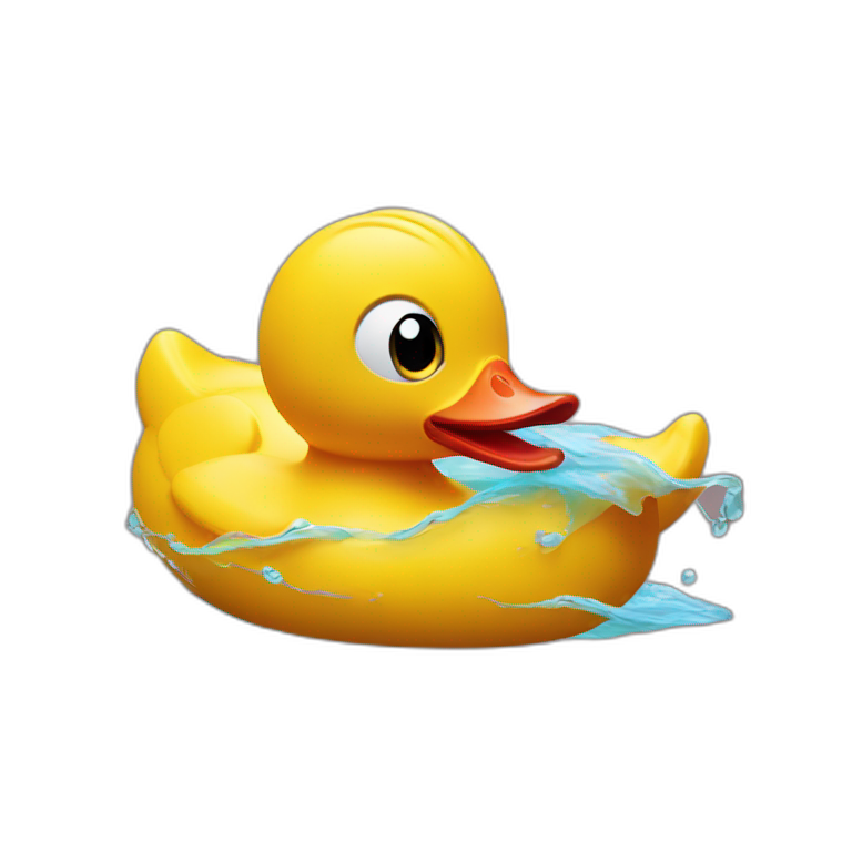 squished rubber duck emoji