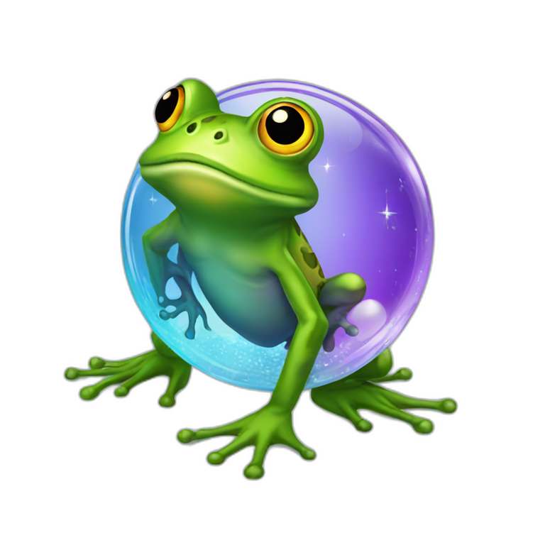 crystal ball frog emoji