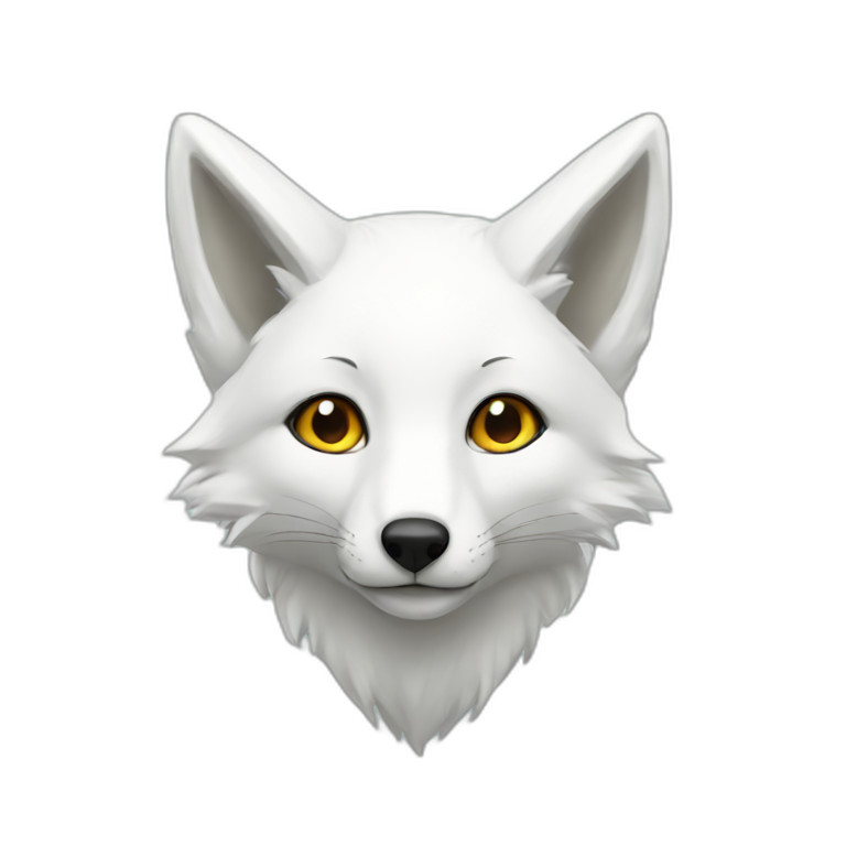 white fox emoji