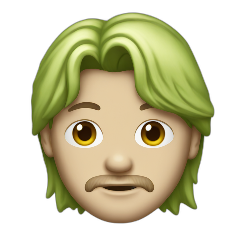 KURT COBAIN GREEN TSHIRT emoji