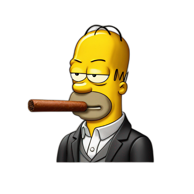 Homer Simpson cigar emoji